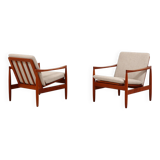 2 chaises longues en teck par Skive Mobelfabrik