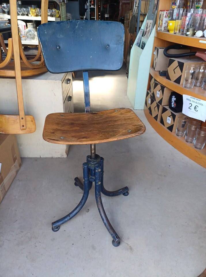 Antique postman's chair from Bienne, 1940/50