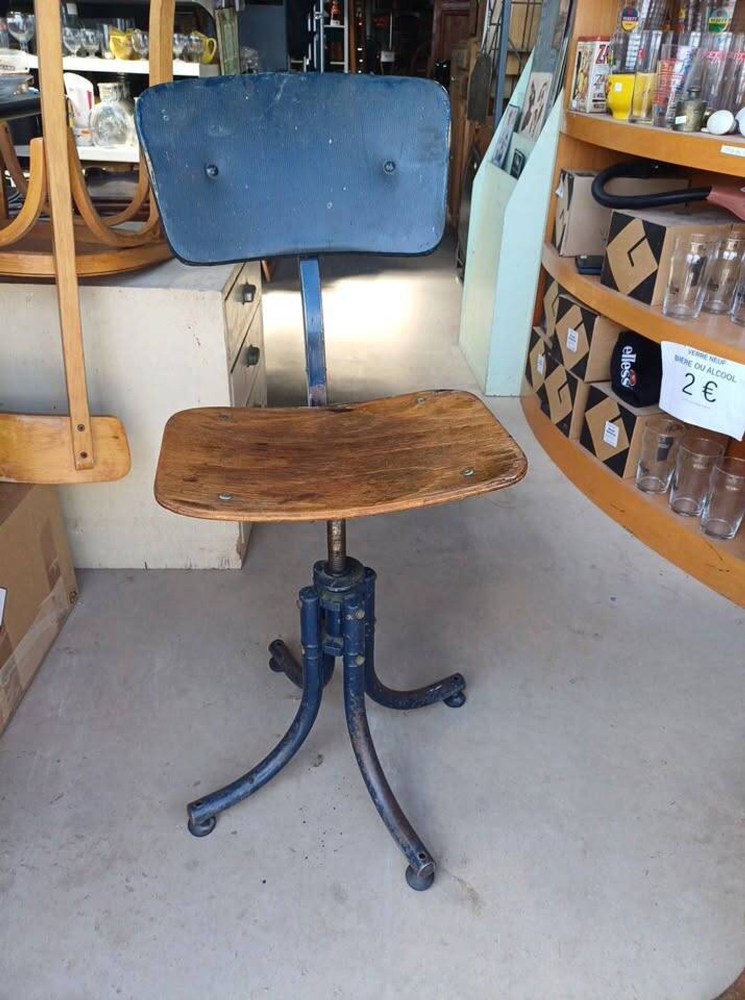 Antique postman's chair from Bienne, 1940/50