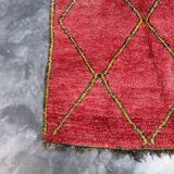 Red Boujad Moroccan rug - 252 x 124 cm