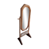 Miroir psyché en rotin 170x70cm