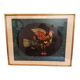 Lithographie originale de Pierre-Henri Jacquot(1929-2009), Hommage à Vaucanson, composition d'oiseau