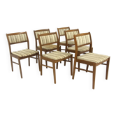 Set of 6 Scandinavian beech chairs, Snickerinytt AB, Lammhult, Sweden, 1960.