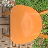 Paire de chaises bistrot caramel 1950