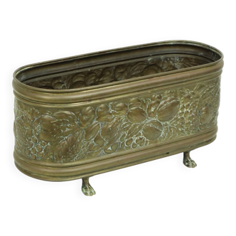 French Antique Copper Flower Box Jardinière 19th Century