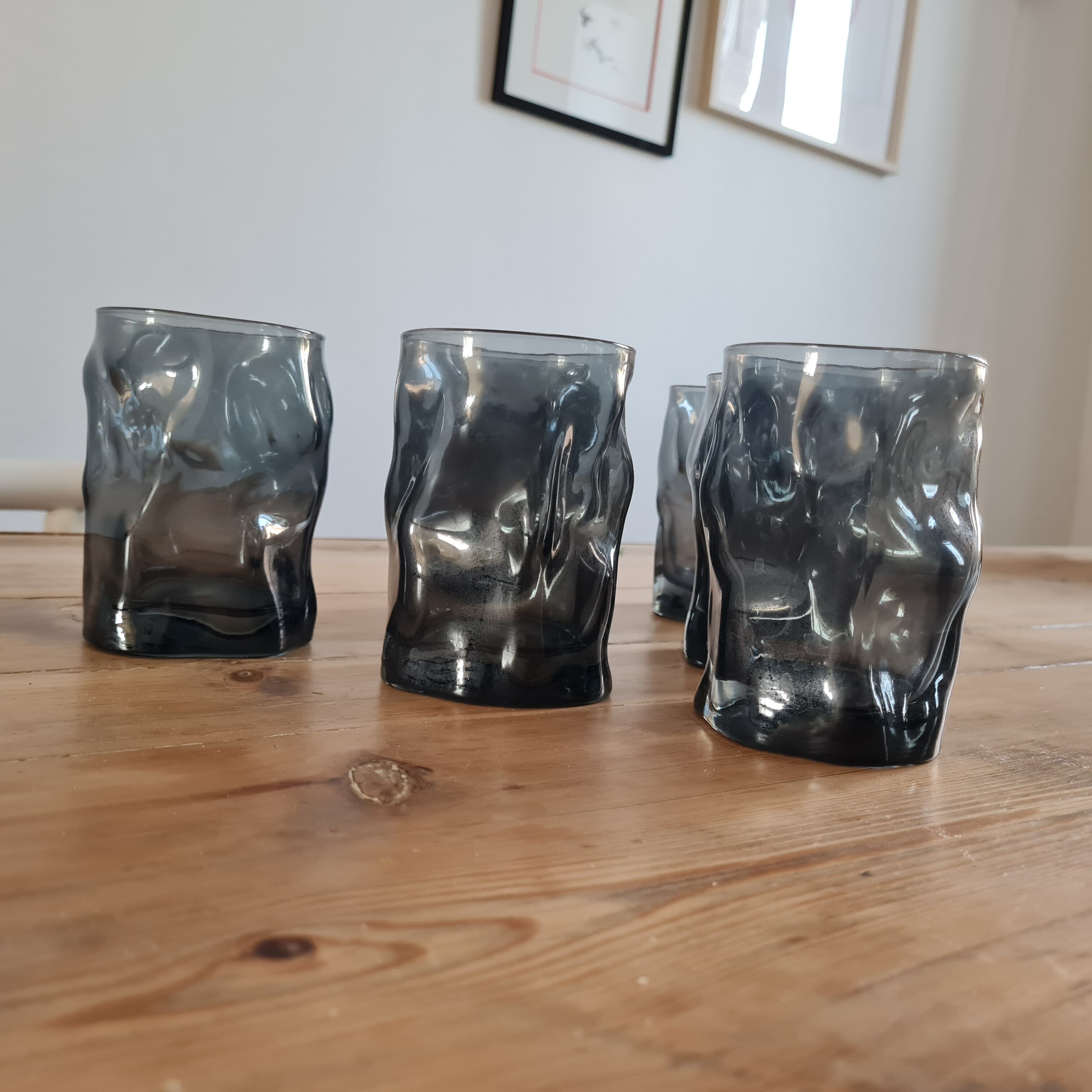 Set of 6 Vintage Water Glass