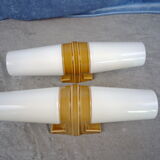 Midcentury "6060" sconces by Sigvard Bernadotte for IFÖ, Sweden. 1960's Set of 2.