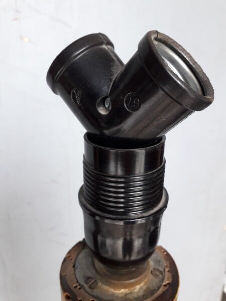 Golden carved wood lamppost or period 1940 Italy