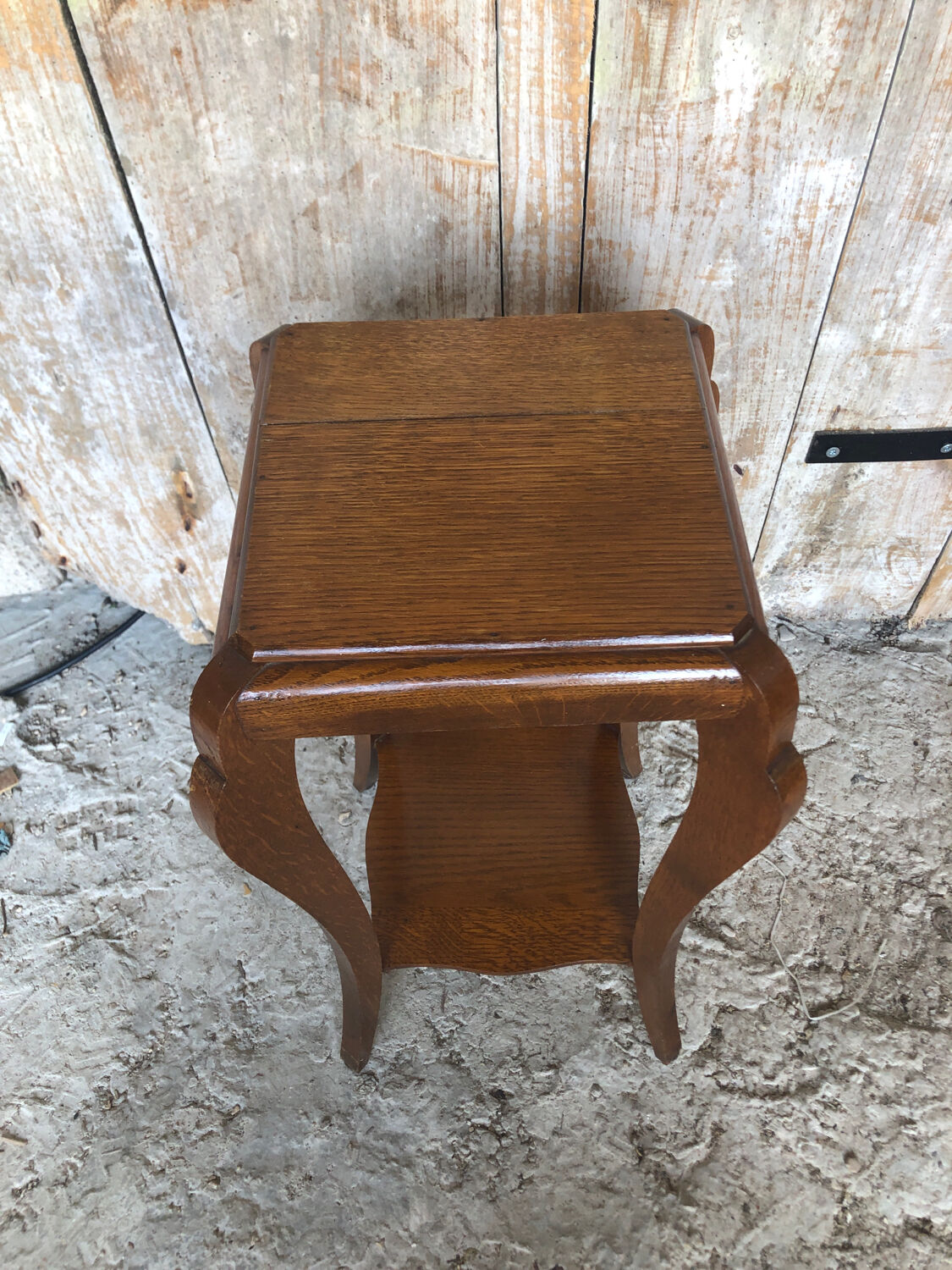 Sellette table appoint bois vintage #a228