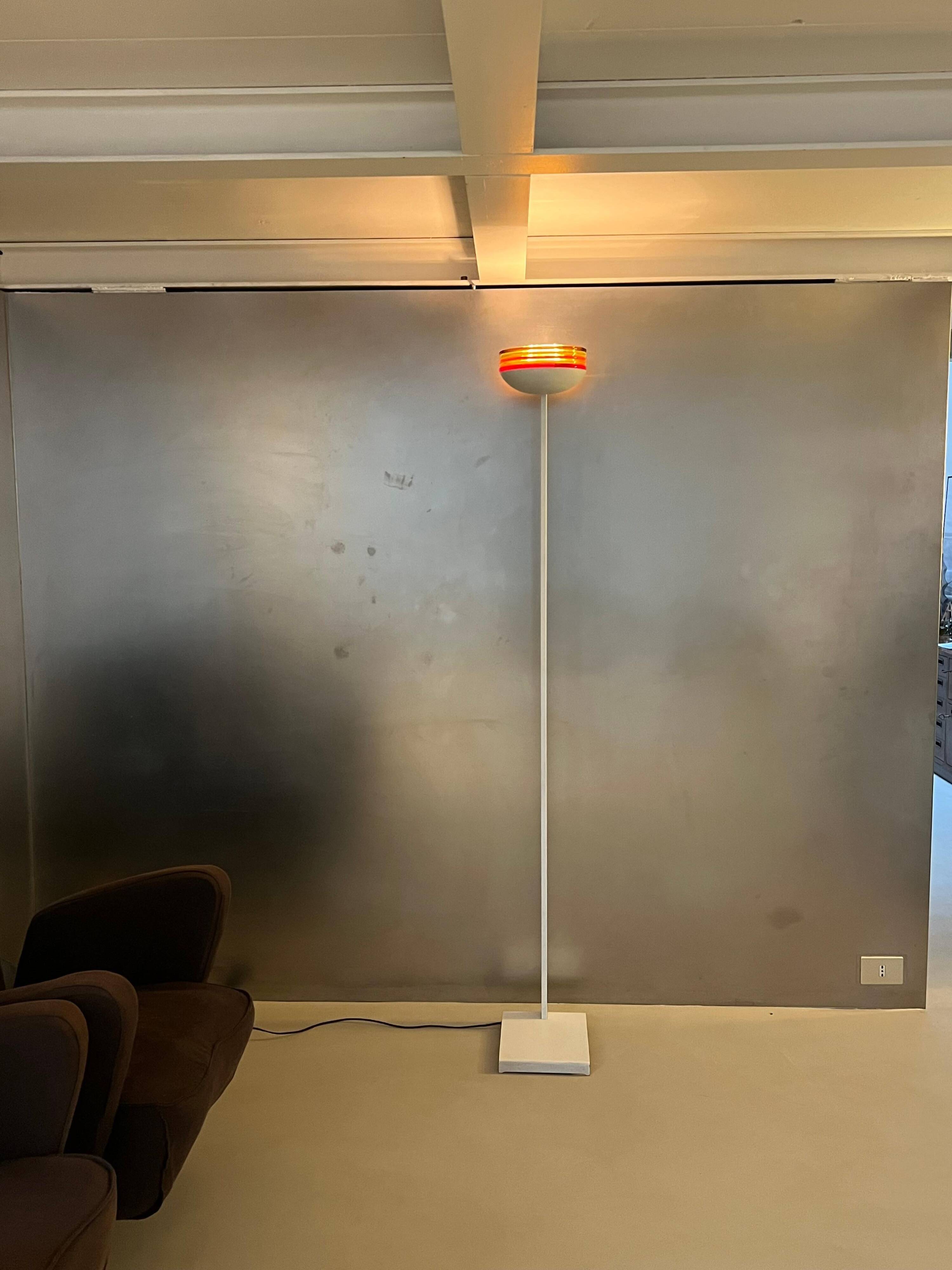 Roberto Pamio for leucos Murano floor lamp, Colourful Decorative Murano Light