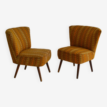 Pair of cocktail armchairs 1960