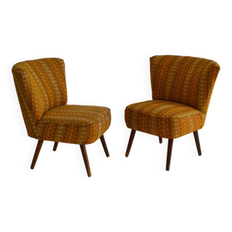 Paire de fauteuils cocktail 1960