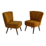 Paire de fauteuils cocktail 1960