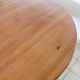 Extendable round table, solid wood, 1970