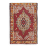 Vintage Turkish rug handmade 92x133 cm