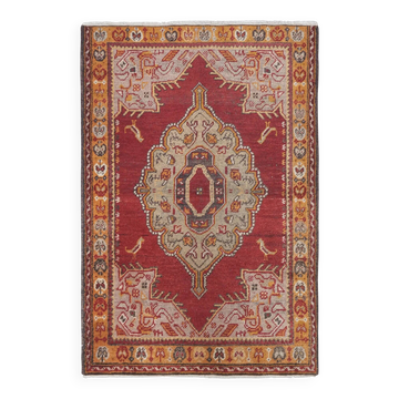 Tapis turc vintage fait main 92x133 cm