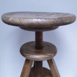 oak workshop patina stool