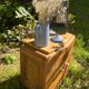 Two-door wooden bedside table