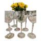 Crystal wine glasses (bud-shaped foot)