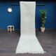 Berber carpet moroccan corridor in black peas 80x300 cm