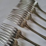 6 Fourchettes De Table En Métal Argenté Boulenger
