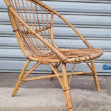 Rattan armchair 1960