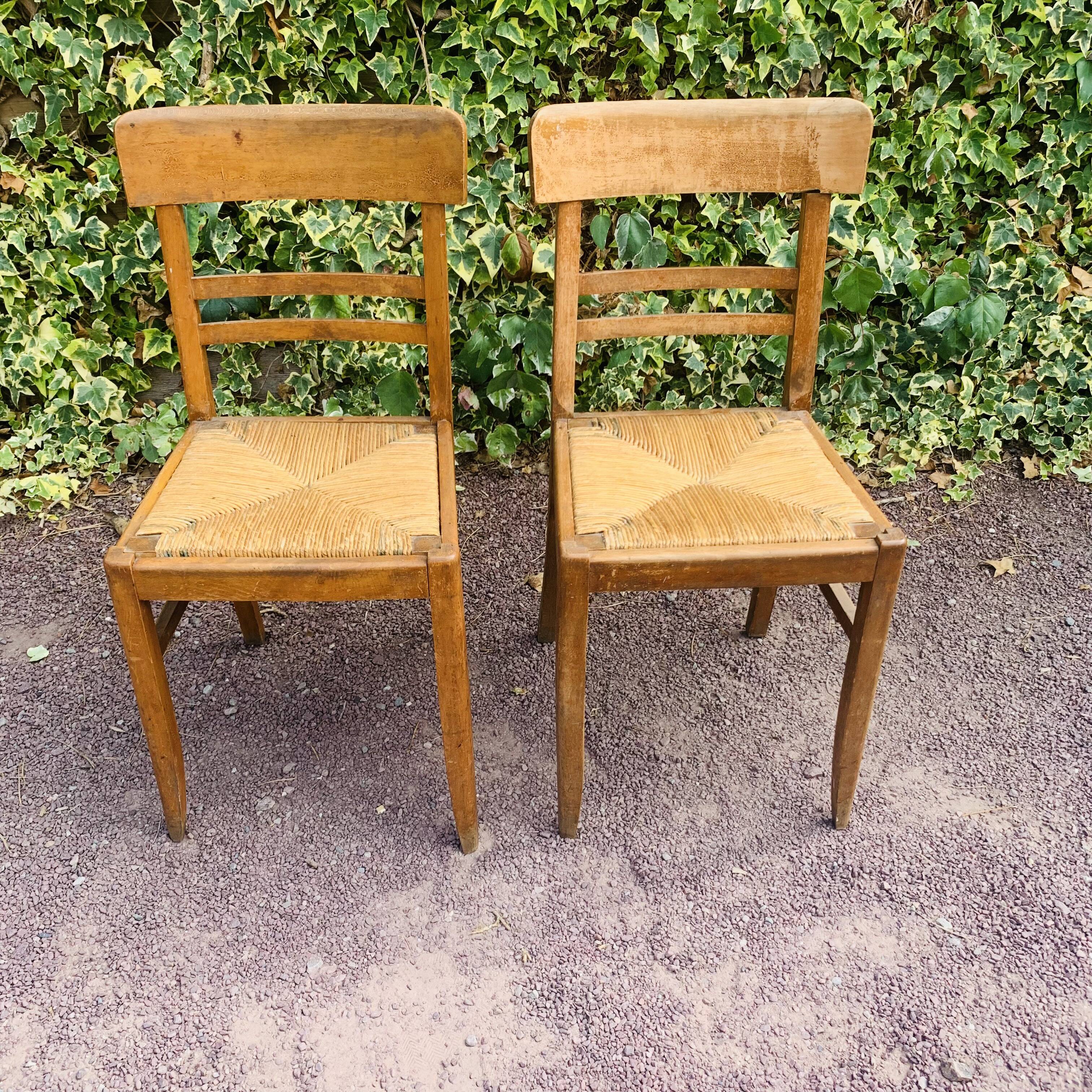 Paire de chaises vintage