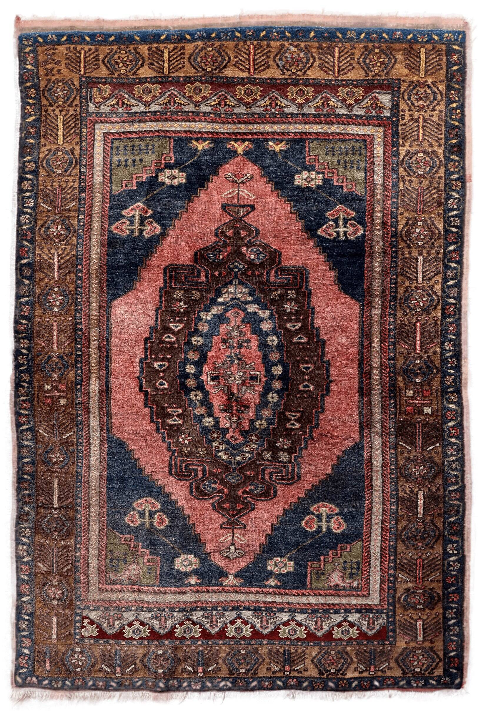 Tapis turc anatolien fait main, années 1970