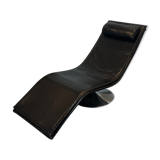 Skaï chaise longue