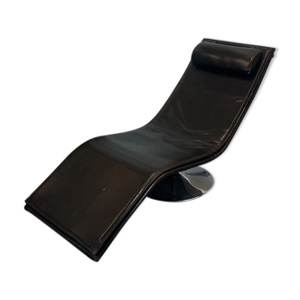 Skaï chaise longue