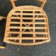 2 rattan and caned chairs in colonial bistro style from the 1990s.