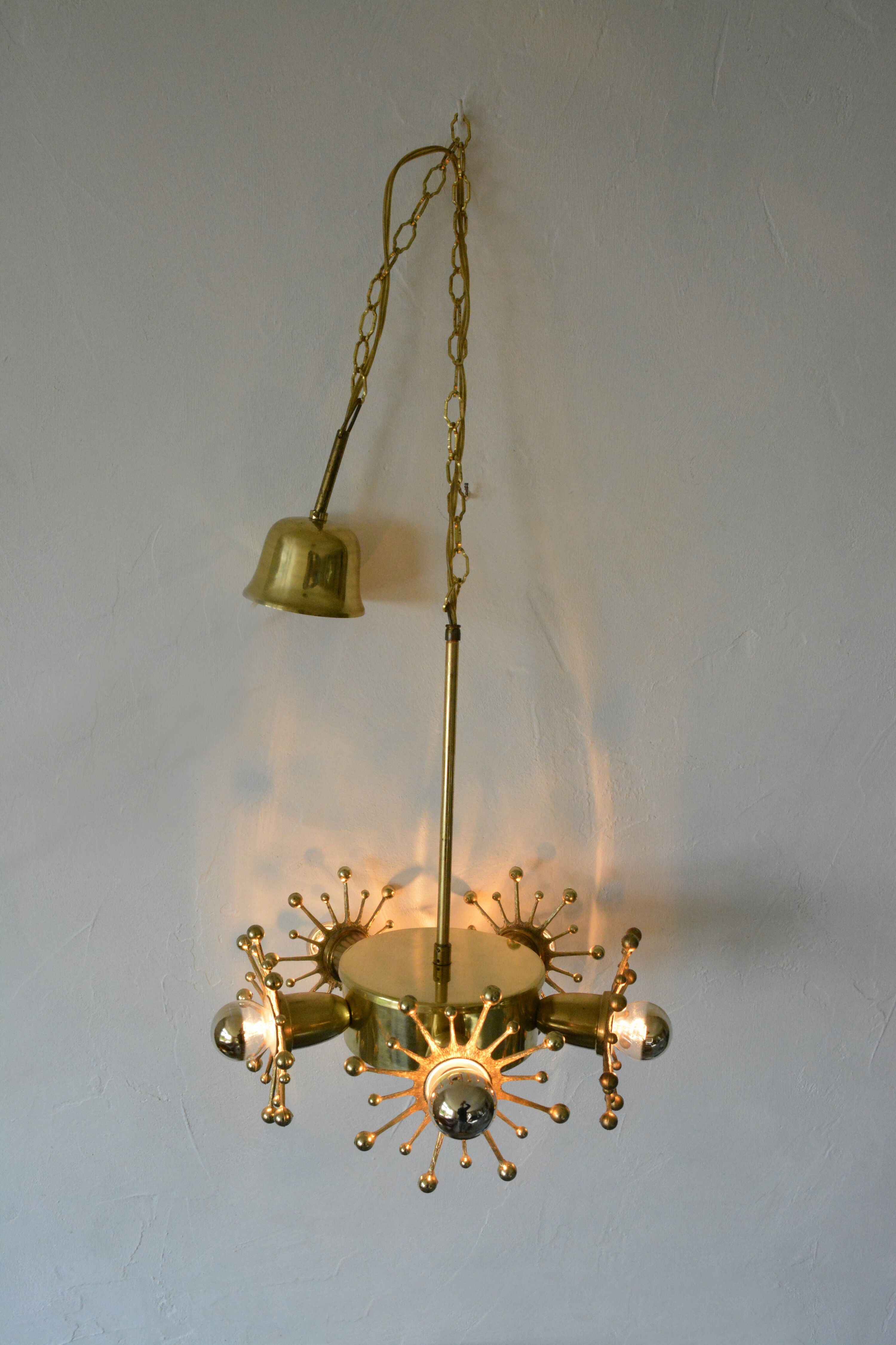 Space Age hanging lamp, 60s Sweden