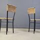 Chaises de salle à manger vintage en osier, années 1980 - lot de 4