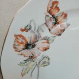 Porcelain dish with poppies
