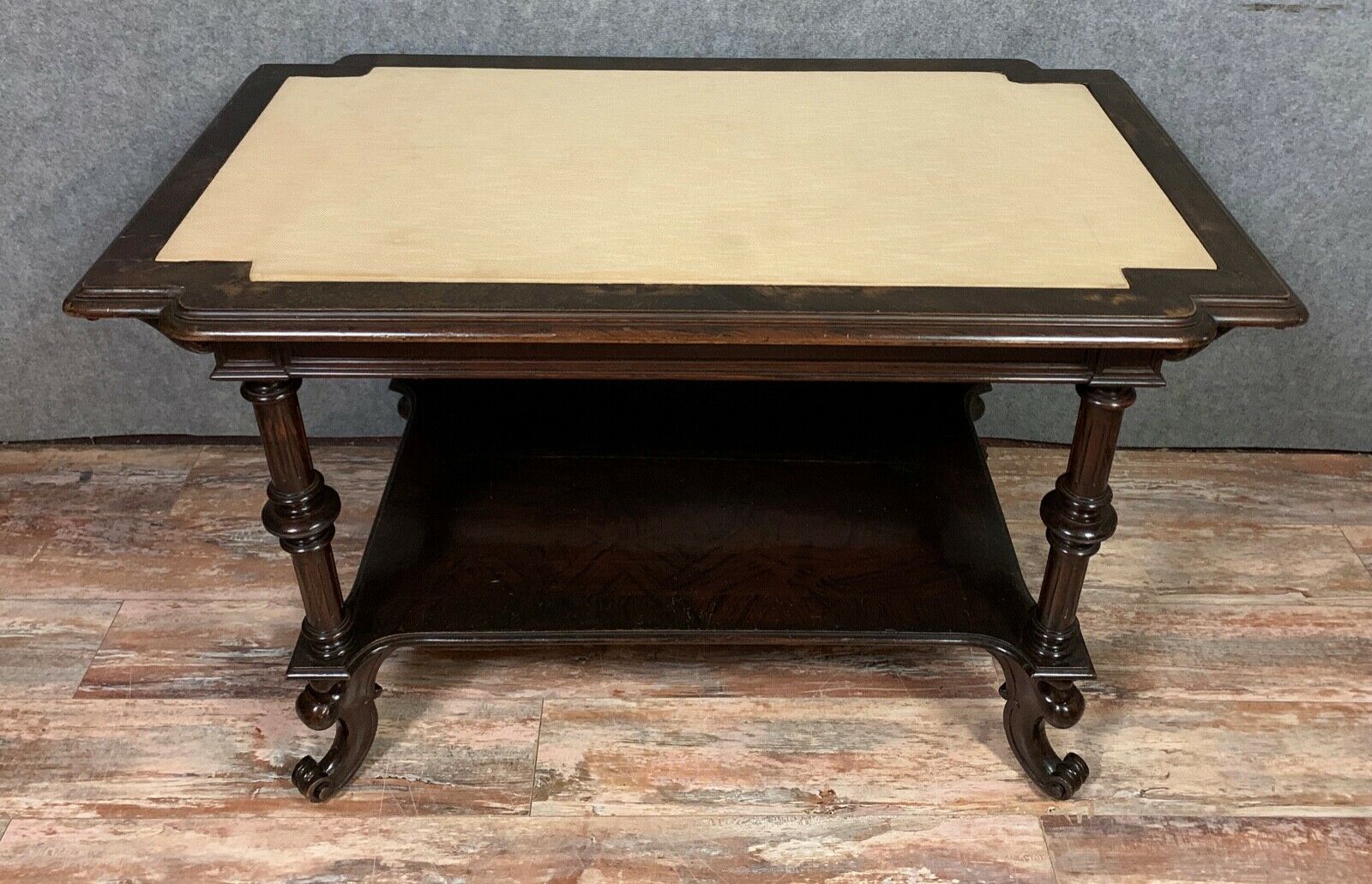 Table office Transition ( Louis XV-Louis XVI ) in mahogany around 1850