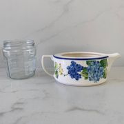 "Hortensia" table service from Luneville, earthenware, 80 pieces