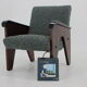 Fauteuil en chêne des années 1960, Tchécoslovaquie