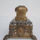 Bronze and crystal inkwell nineteenth Louis XVI and Marie-Antoinette medallion