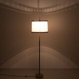 Floor lamp Charlotte Wawer parchment Shade Brass details 1950s Germany