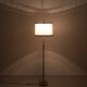 Floor lamp Charlotte Wawer parchment Shade Brass details 1950s Germany