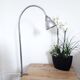 Workshop / industrial lamp - Orientable - Brushed metal - 50s