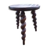 Tripod wooden stool