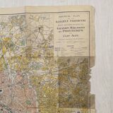 Map of Paris from the 1940s