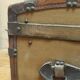 Antique curved transport trunk circa 1900 B.Vinay