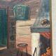 Original Swedish Oil on Canvas – “Interior” by Fritz Jacobson – Signed