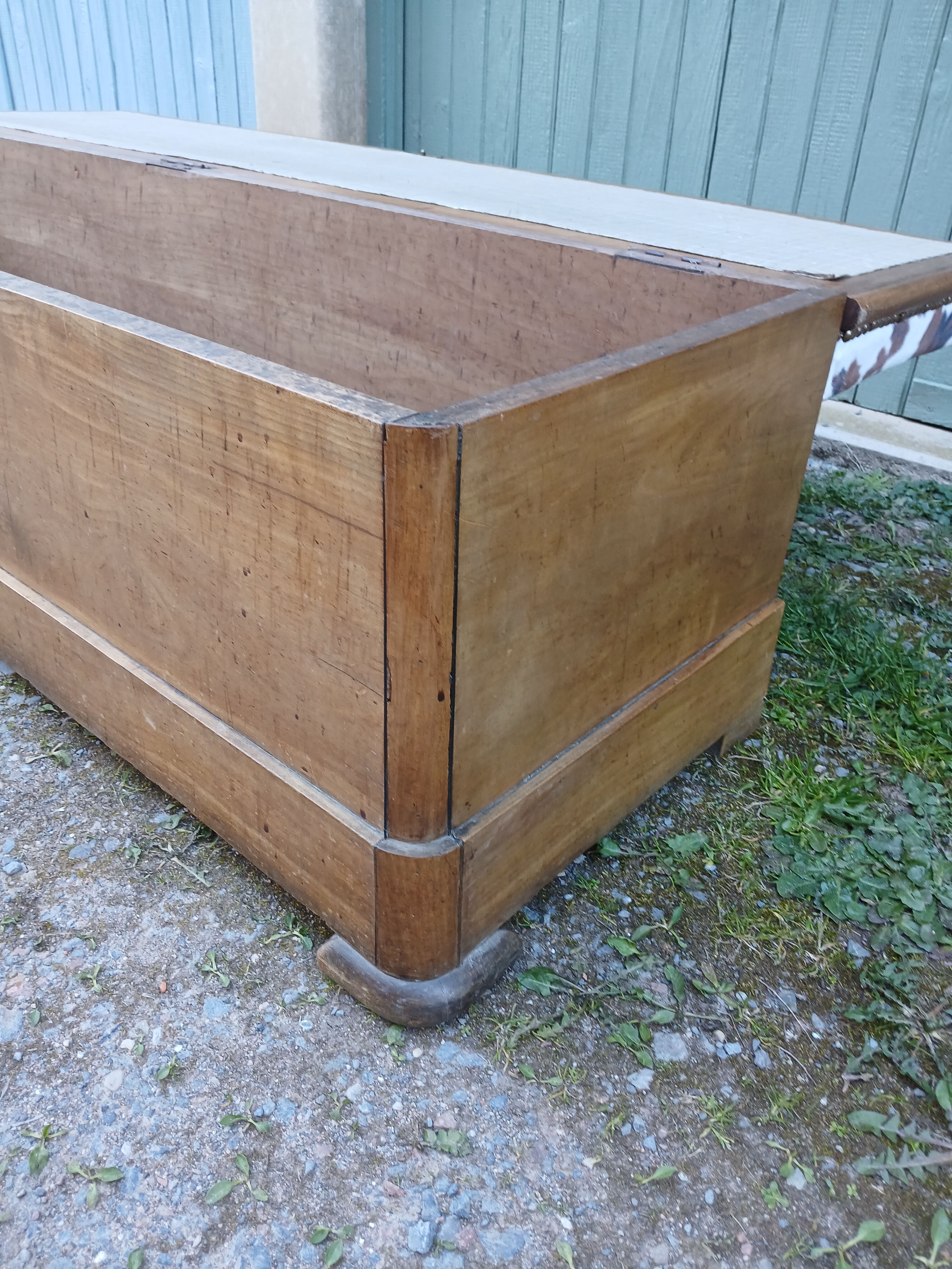 Revisited antique wooden chest