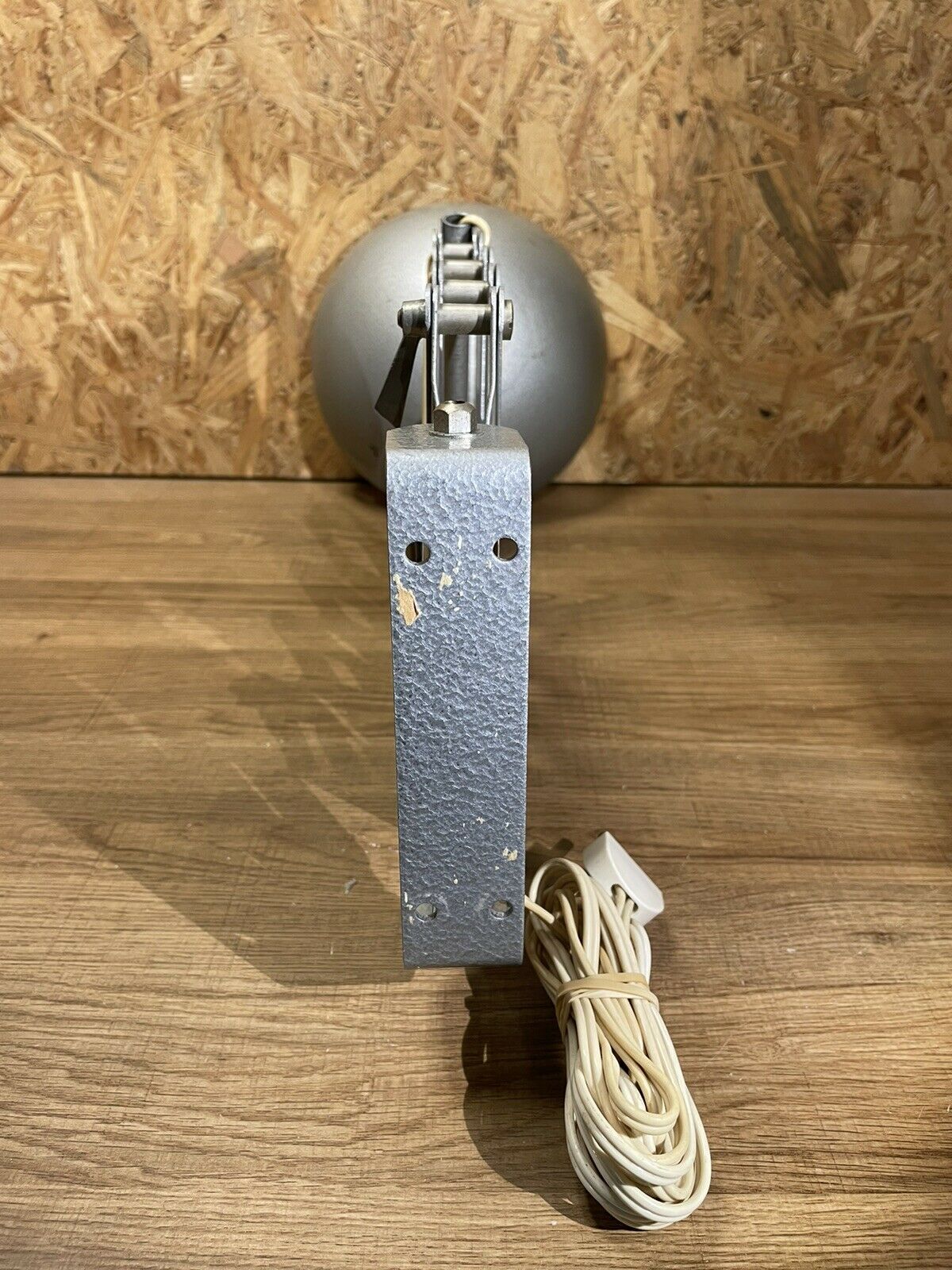 Beautiful accordion wall lamp 50,60', vintage lamp zigzag industrial design