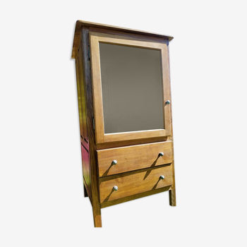 Meuble TV avec vitrine en verre