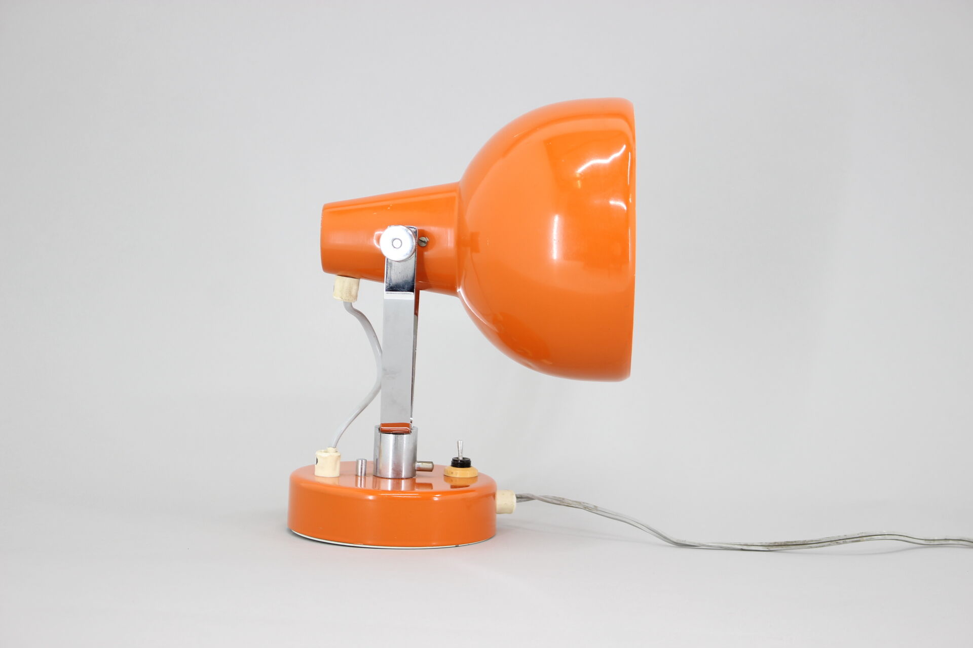 1960s Vintage Orange Table or Wall Lamp, Czechoslovakia