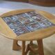 Guéridon/coffee table in oak by Guillerme and Chambron and ceramic by Danikowski for Votre Maison 1950s.